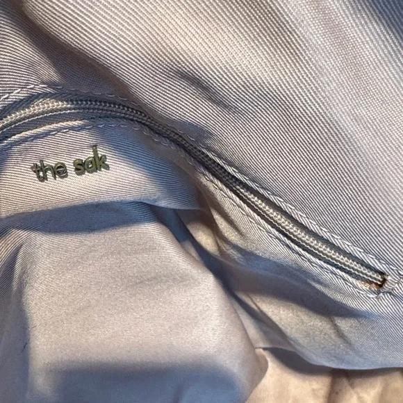 Woven Crochet Tote Bag with Leather Straps - Beige - Picture 8 of 13